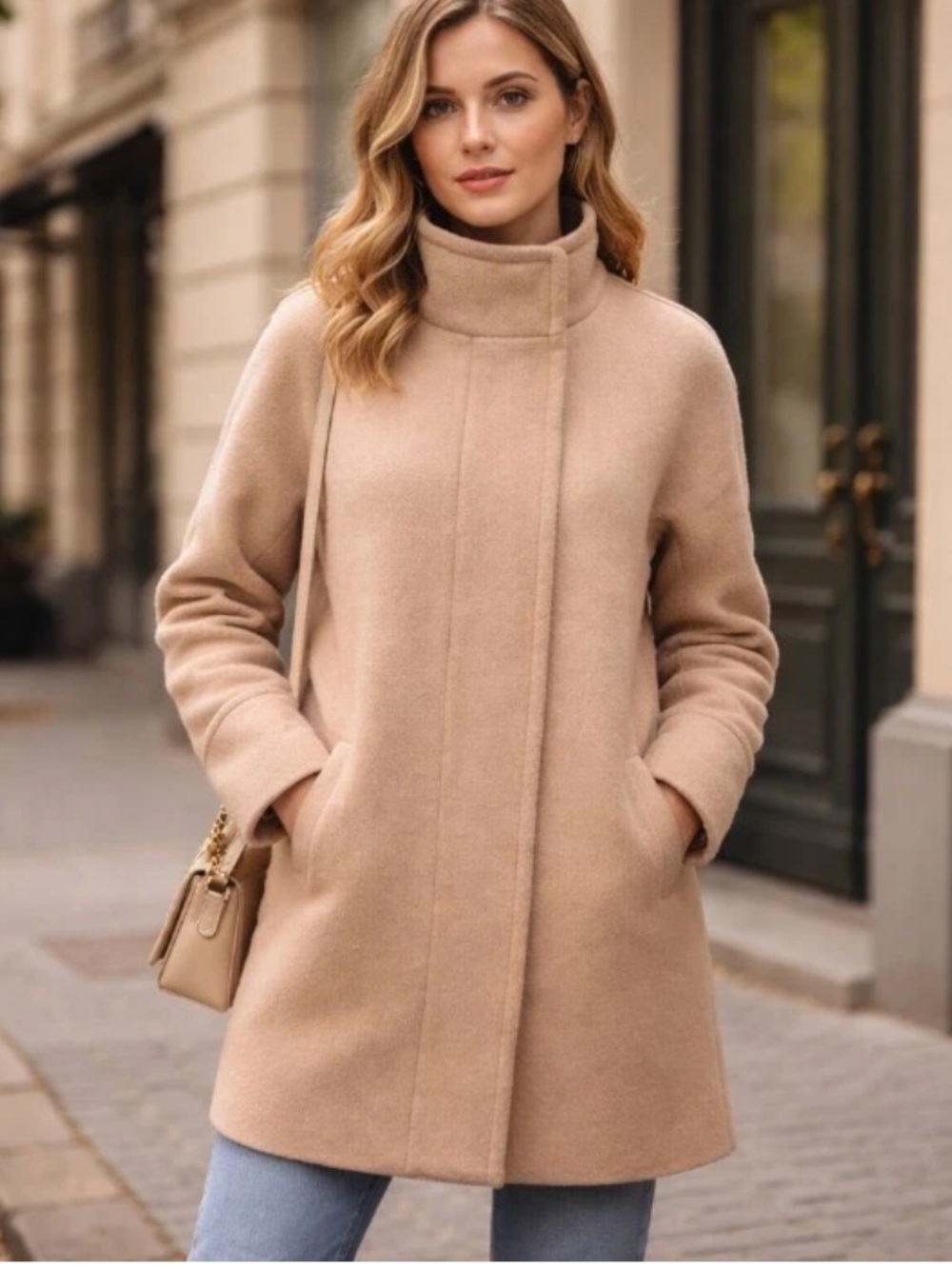 J. Crew Wool Stadium Cloth Coat
